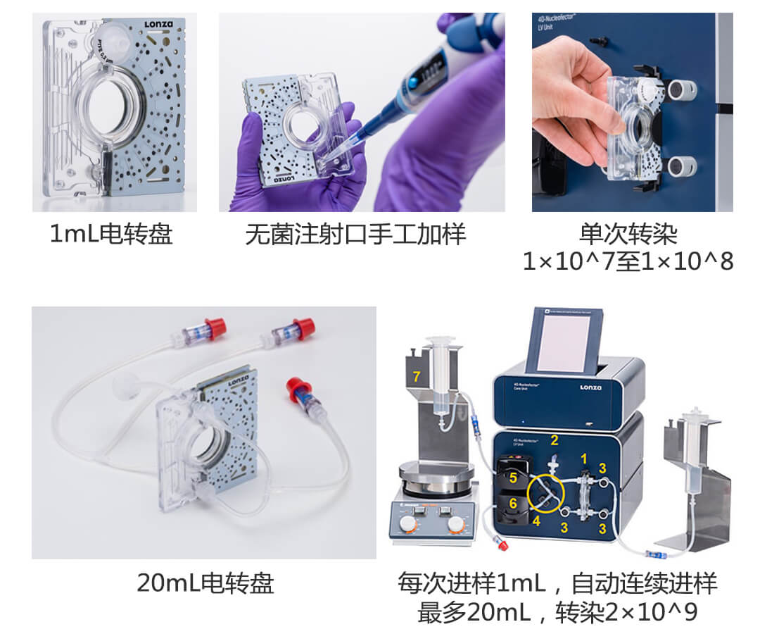 4d-nucleofector LV電轉盤耗材